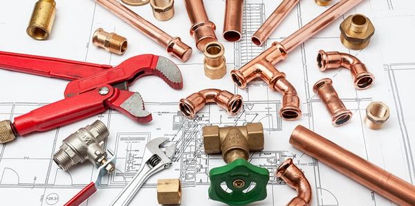 Plumbing pipes and tools