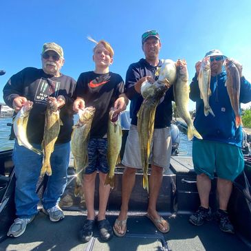 Lake Erie Walleye Charter Fishing with XTR in Erie Pennsylvania.