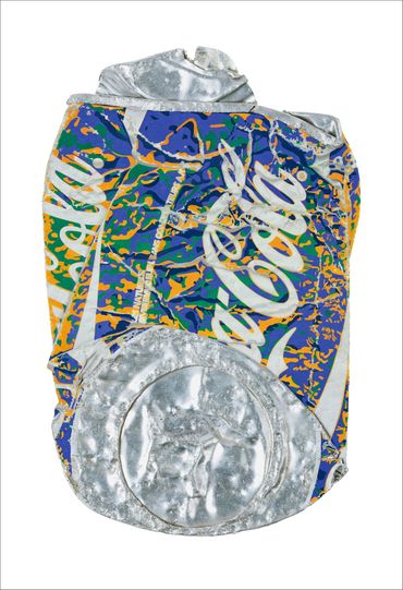 flat coke orange blue