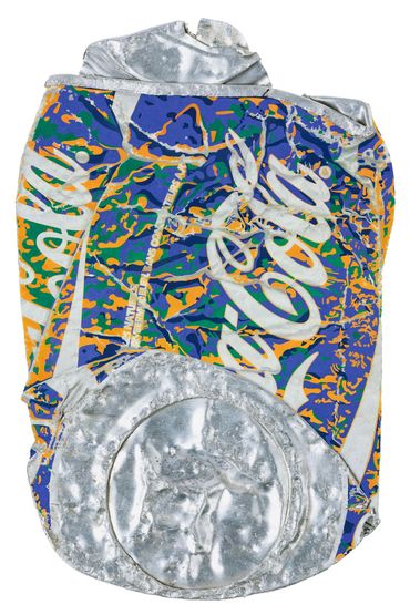 flat coke orange blue