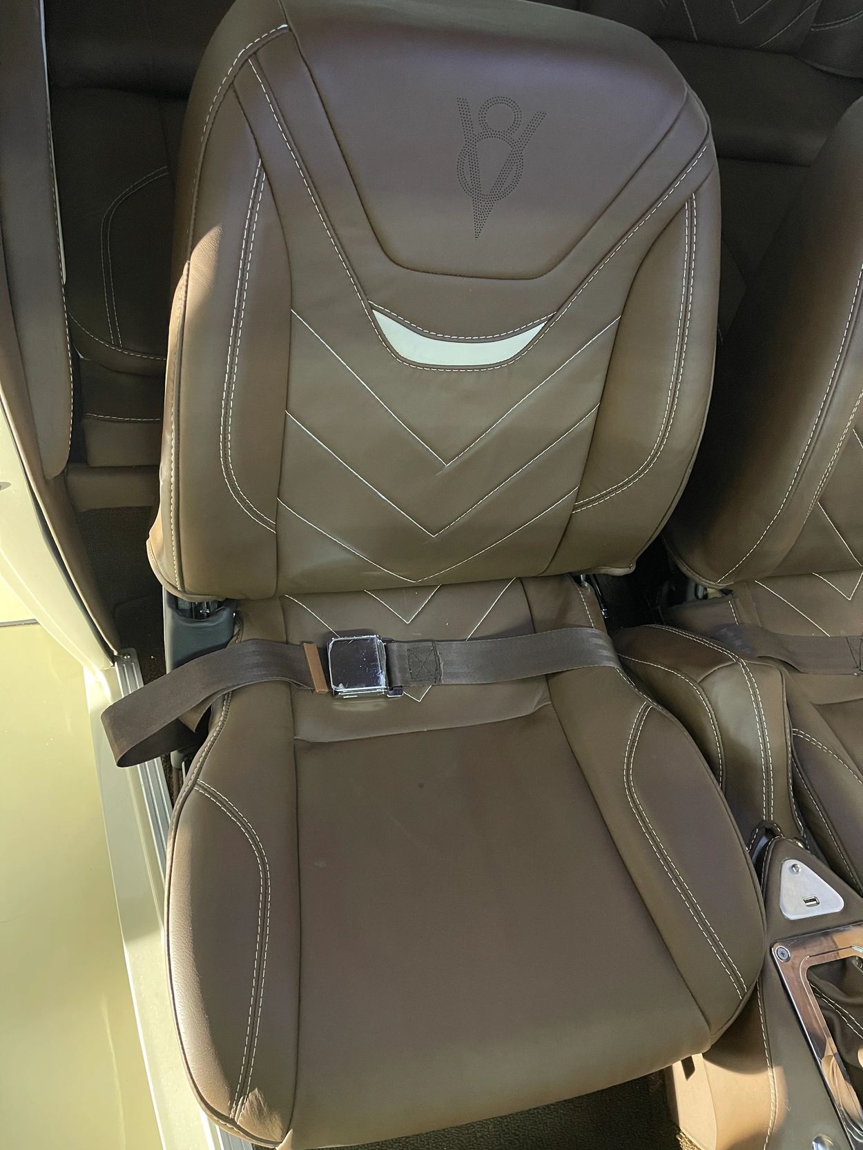 Custom patterned sewn seats