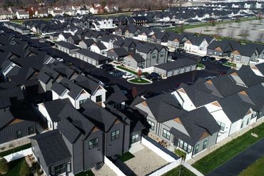 Aerial photography of Commercial Real Estate in Fishers, Indiana