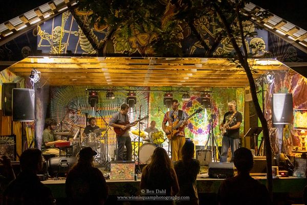 live band playing for an audience at ipa acres