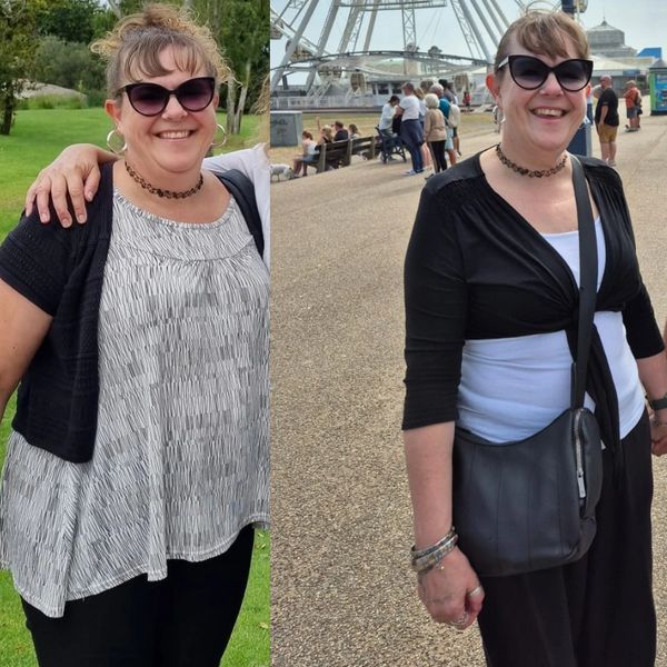 Weight loss before and after