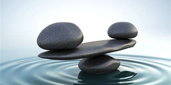 balancing rocks on water