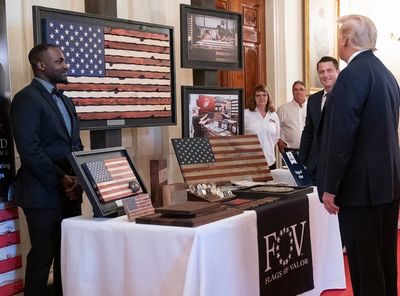 Black entrepreneur at the White House with President Trump, blacks