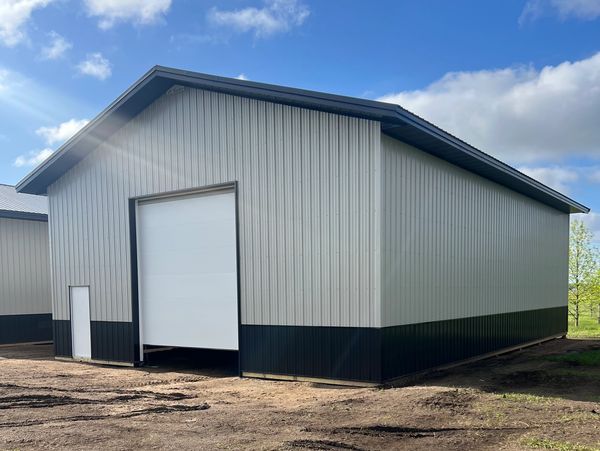 Post frame metal building