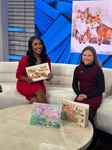 Amelie was thrilled to go on FOX17 Grand Rapids to talk about her books & her passion for wildlife!