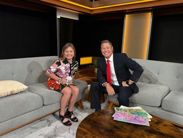 Amelie with Steve Chenevey of Good Day DC Talking About Helping Wildlife!