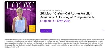 Amelie had a blast being interviewed by Leading Our Own Way's Andrew White about her Purpose & Work!