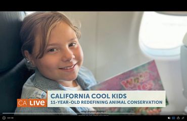 Amelie Anastasia, 11-year-old redefining animal conservation featured on California LIVE!