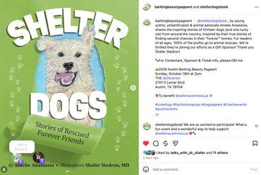 Shelter Dogs is a Gift Sponsor for Barking Beauty Pageant in Austin, TX!