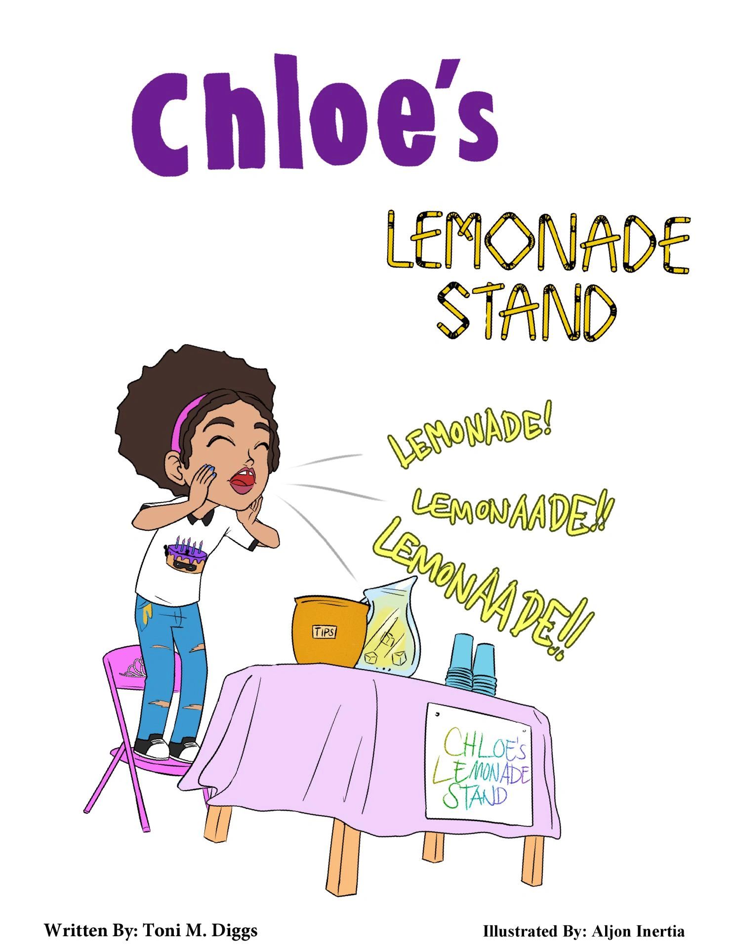 Cover page to Chloe's Lemonade Stand the Book