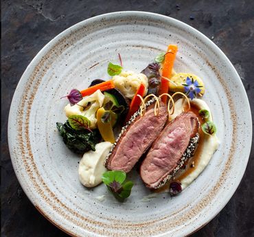 Sesame Encrusted Duck Breast