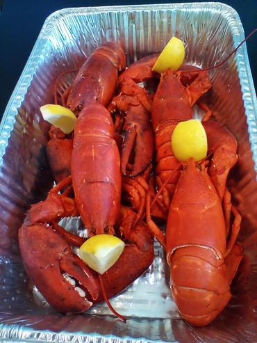 Steamed Lobsters - Or Live! Your choice, Mkt. Price.