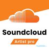 SoundCloud Artist Pro logo with orange cloud icon.