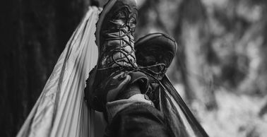 Hanging in a hammock in the pines