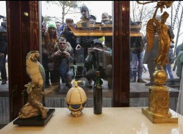 Fa Berge Vodka from Ukranian The Dictator Yanukovich - now In Museum Of Vodka, Riga