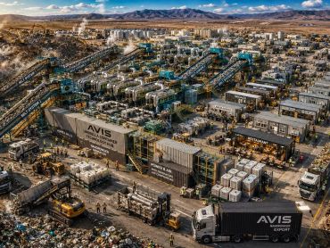 Landfill and waste recovering by VORTEX contactless milling to nano powder. Modular container based