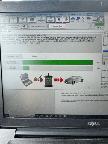Nissan CVT programming pcm ecm update