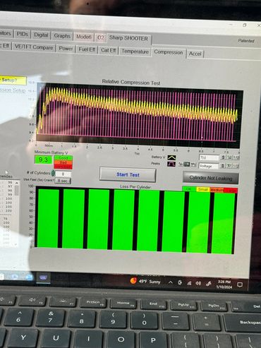 ATS Escan elite scanner engine relative compression drivability diagnostics