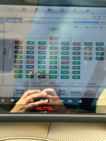 Autel Ultra Scanner Land Rover Range Rover computer network topology