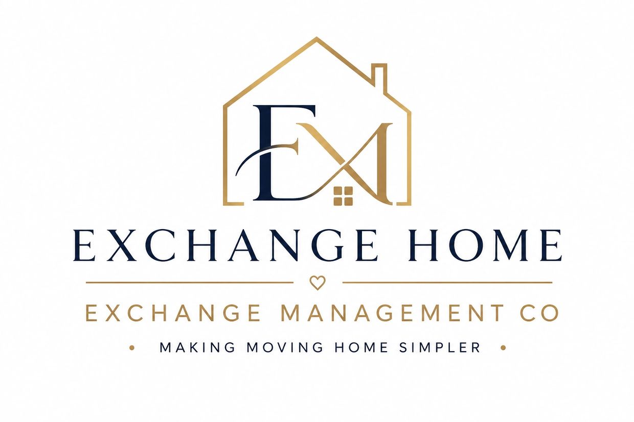 Logo for Exchange Home, a home exchange management company.