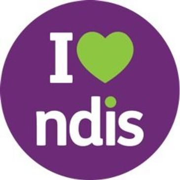 the image is showing the I love ndis