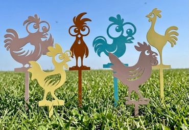 stainless steal outdoor chicken stakes
