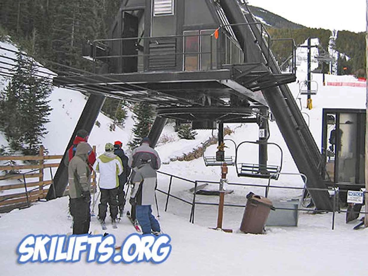 Red Lodge Triple chairlift showing loading terminal and lower profile