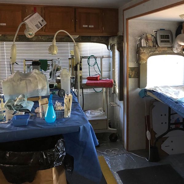 Mobile spay/neuter unit.