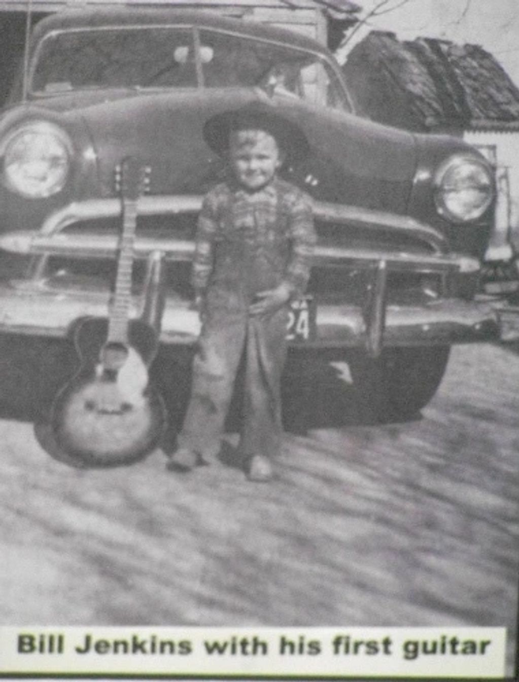 Bill Jenkins and his first guitar