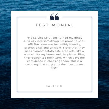 MS Service Solutions LLC pressure washer cleaning service testimonials - customer reviews