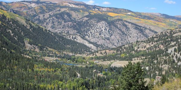 An aerial view of mountain