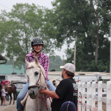 When your horse is as loving as Nellie, it's easy to smile like Kendyl.