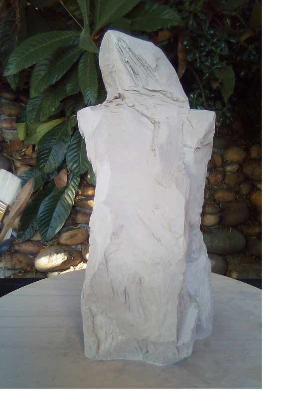 Abstract clay sculpture by Dania Brett