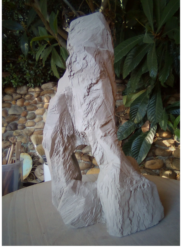 abstract clay sculpture by Dania Brett