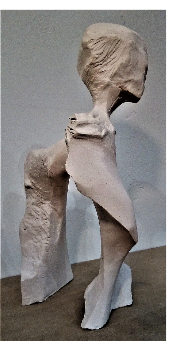 abstract clay sculpture by Dania Brett