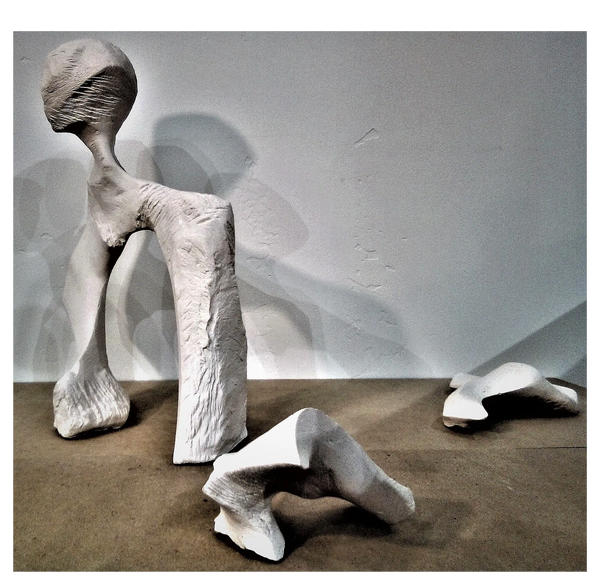 Abstract clay sculpture by Dania Brett