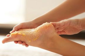 Moroccan Oil Foot Scrub. $20 add on to any massage as an enhancement.