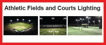 Athletic Fields and Courts lighting solutions including repair and upgrades to LED energy saving