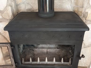Clean Wood Burner, example of chimney sweep carried out by Clean Sweep certified chimney sweep