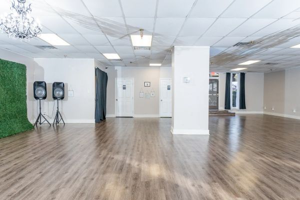 An events place with speakers and other useful design props