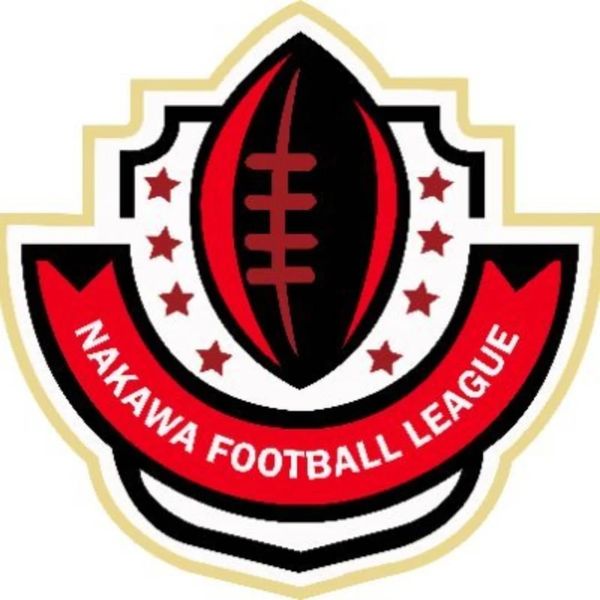 Logo of Nakawa Football League with football and stars.