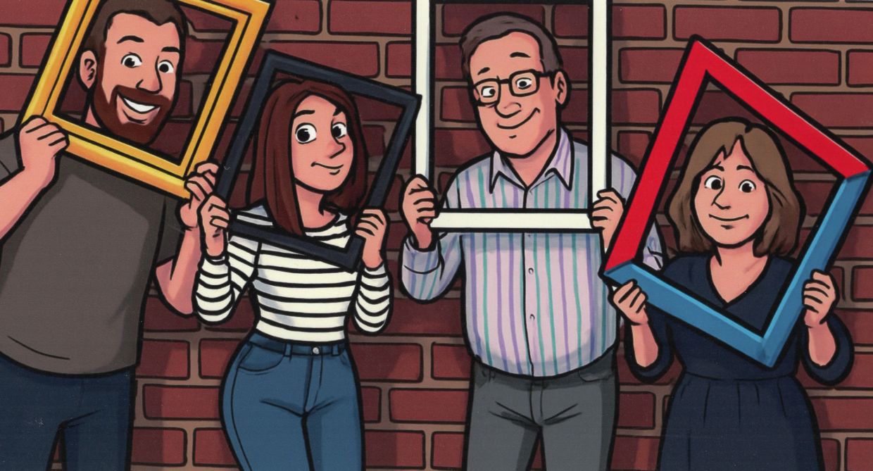 family run picture framing business in warrington, staff