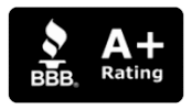 A+ BBB accreditation logo representing business trust, reliability, and service integrity.