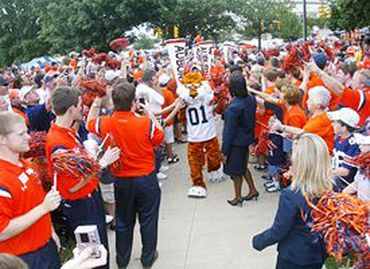 Tiger Walk at Auburn University Football.
