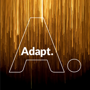 Adapt Brand Consultants logo on an exciting digital background