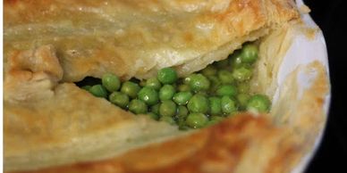A TART OF GREEN PEAS
