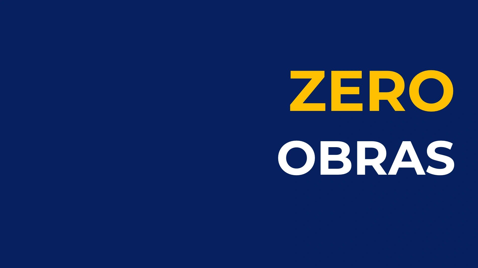 Zero Obras